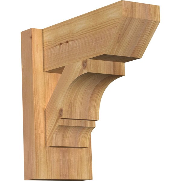 Ekena Millwork Balboa Slat Smooth Outlooker, Western Red Cedar, 5 1/2"W x 12"D x 12"H OUT06X12X12BOA06SWR - main